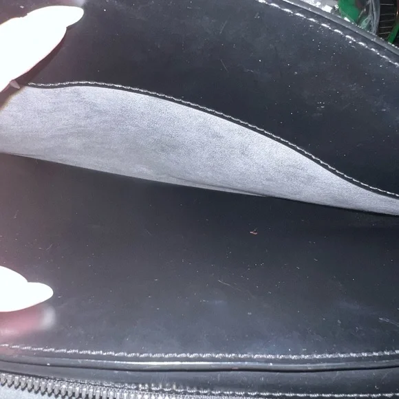 louis vuitton black leather handbag with wallet - Picture 5 of 9